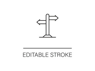 Choose your own path with this adjustable signpost, perfect for guidance and direction, ideal for wayfinding systems or conceptual designs.