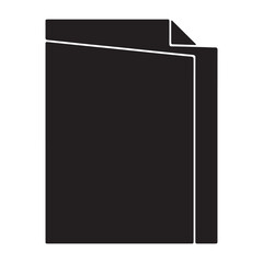 Black and White Icon of Stacked Papers or Documents Perfect for Office Use or Web Design Projects
