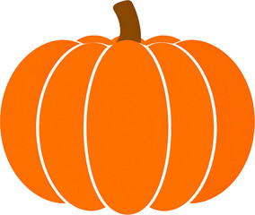 Pumpkin Icon Isolated on White Background