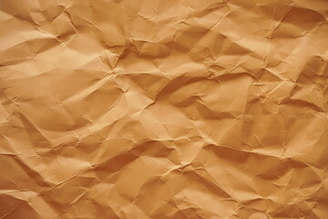 wrinkled paper texture background, orange paper background