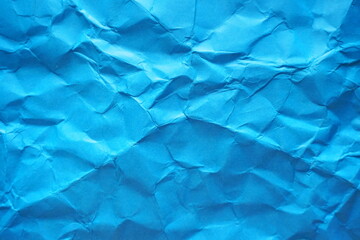 wrinkled paper texture background, blue paper background