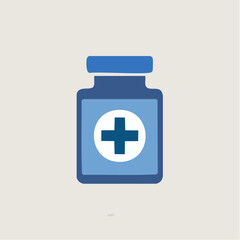 Obraz premium Illustrative depiction of a medical vial, showcasing healthcare and pharmaceutical concepts
