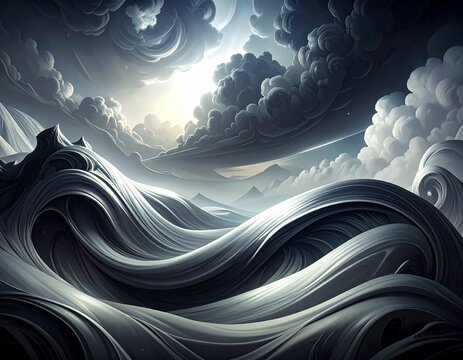 Mysterious Detail, LowKey Lighting CloseUp Background White Cartoon Solid Wallpaper Monochrome conveying Mood Dramatic Abstract
