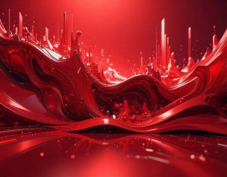 Chaotic Volumetric TiltShift Commercial Vibrant Digital Wallpaper Stock Art Background creating Lighting Abstract View,