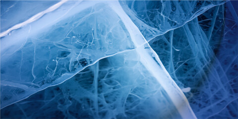 Abstract blue grunge background. vector blue eps file. Frosty blue ice pattern on a window is a captivating winter scene. 