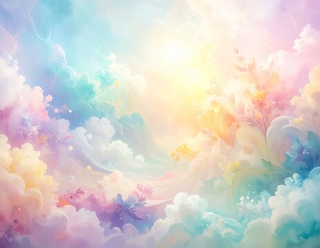 Dreamy Soft Wallpaper Macro Peaceful fostering Detail, Light White Gouache Abstract Background Pastel Atmosphere Solid