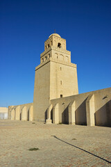 Fototapeta premium Mosque of Uqba. Tunisia. Minaret