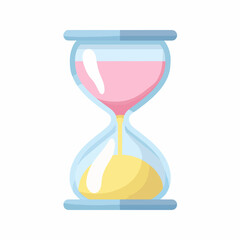 Sleek Hourglass Icon in Minimalist Style