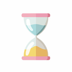 Sleek Hourglass Icon in Minimalist Style