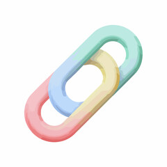 Elegant Glossy Minimalist Link Icon Design
