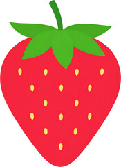Obraz premium Strawberry Icon Isolated on White Background