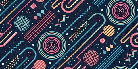 Vibrant Neon Tubes  Modern  Abstract Background with Futuristic Glow