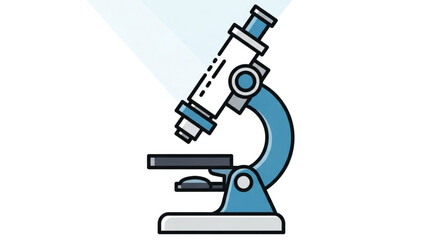 Explore science with this detailed microscope vector illustration for education and research projects use case