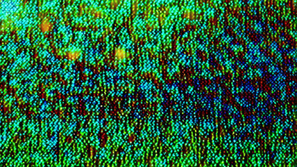 Obraz premium Green glitch TV computer monitor colorful digital snow background screen error screen wallpaper