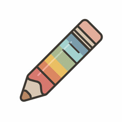 Minimalistic Pencil Outline Vector Icon Design