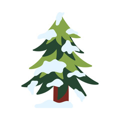 Obraz premium Colorful Christmas trees with stars and simple festive decorations