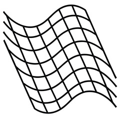 Abstract Grid Pattern Distorted Surface Wavy Lines