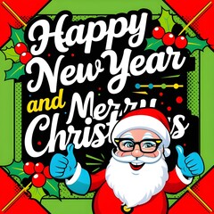 santa claus with christmas tree