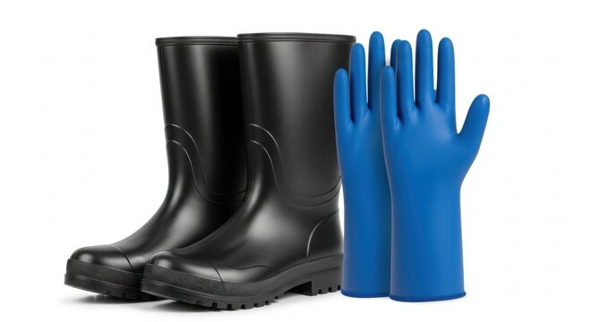 Clean poultry farm protective equipment for workers