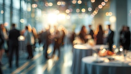 Blurred indoor party