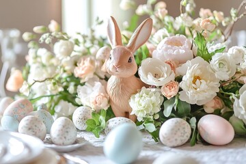luxury Create a wreath for your front door using Easter eggs, ribbon, and flowers