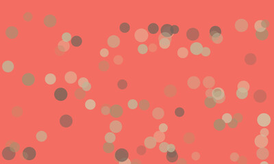 Abstract geometric design with overlapping circles on salmon background for creative use