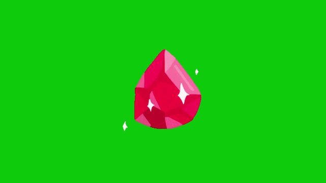 vector illustration of a red diamond
