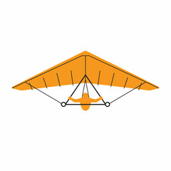 Person enjoying the thrill of hang gliding in the sky.