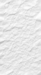 Crumpled White Paper Texture - Abstract Background for Design and Creative Projects.