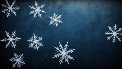 snowflakes on a dark background