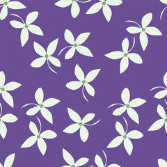textile design with abstract flower pattern