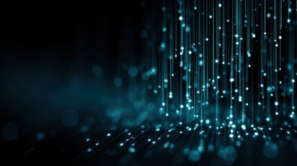Stunning blue light streaks evoke modern technology and digital data transfer backgrounds for dynamic projects