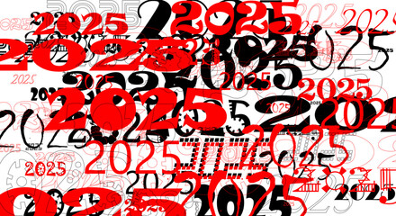 nowy rok, sylwester, data, liczby, cyfry, tekst,, zmiana, 2025, 2026 © Marek