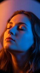 Serene Contemplation - A Portrait of Inner Peace and Focus.