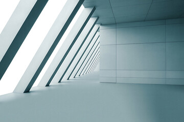 Obraz premium Abstract Minimalist Architecture Interior Space Design