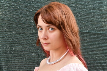 portrait of a female photo model