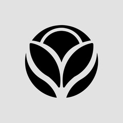 Brussels Logo silhouette on white background