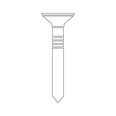 Screw head illustration