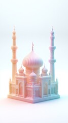 Colorful architectural model of a beautiful building.