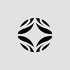 Breadfruit Logo silhouette on white background