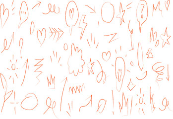 Abstract digital art with chaotic arrangement of glowing red and yellow lines representing energy bursts and movement