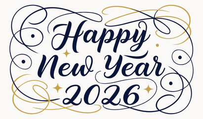 Embrace Happy New Year 2026 with Dynamic Figures, Colorful Kites, and Geometric Patterns for a Festive Celebration