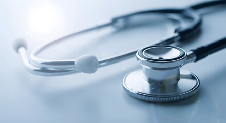 stethoscope on a medical background