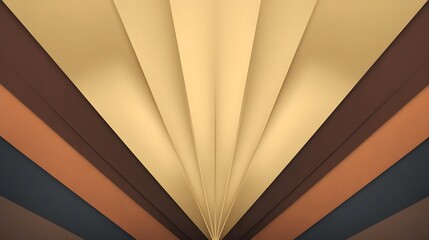 Symmetrical Art Deco Sunburst Pattern