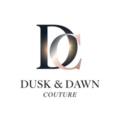 Elegant Dusk  Dawn Couture Logo Design for Fashion Brand Identity.