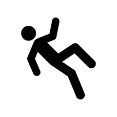 Falling person icon