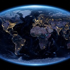Earth at Night - A Global View from Space.