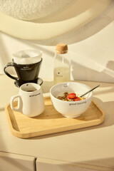 Modern Cozy Decor Technologic Appliance Kitchen Beauty Spa On a Blank Background