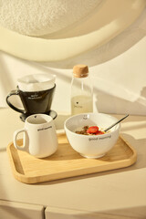 Modern Cozy Decor Technologic Appliance Kitchen Beauty Spa On a Blank Background