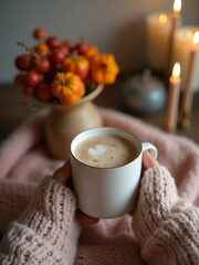 cup of coffee and cookies